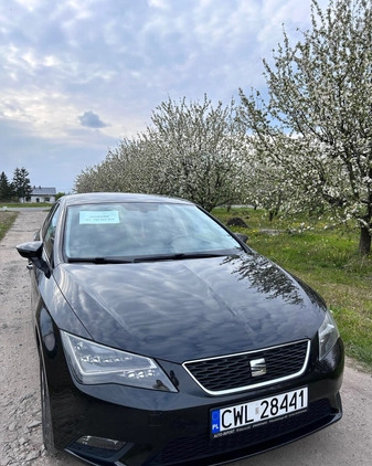 Seat Leon cena 43000 przebieg: 131700, rok produkcji 2014 z Bieżuń małe 56